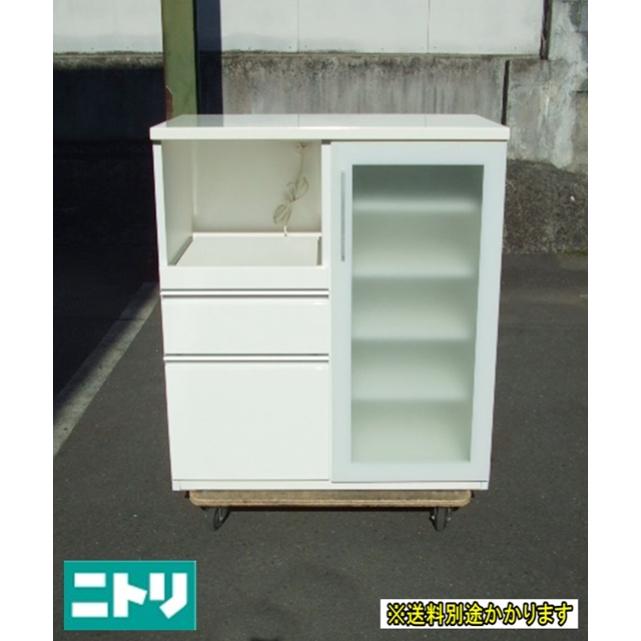 中古 ニトリ キッチンカウンター ホワイト 木製 ガラス扉 キッチンキャビネット ロータイプ 食器棚 幅0mm F Sa 080 0125a F Sa 080 0125a ワンツーマート 通販 Yahoo ショッピング