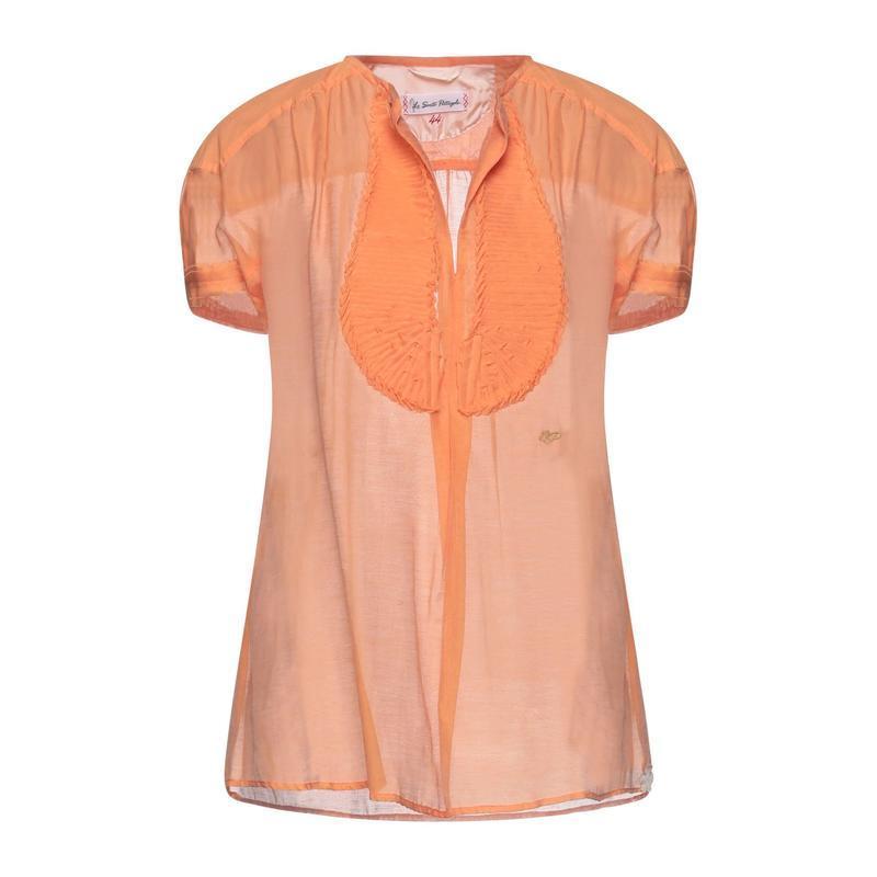 人気の LE SARTE PETTEGOLE ブラウス レディースファッション トップス シャツ、ブラウス 長袖 オレンジ -  heirloomedblog.com