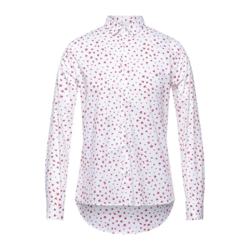 本物保証 Neill ホワイト 長袖 シャツ カジュアルシャツ トップス メンズファッション 柄入りシャツ Katter 長袖 サイズ M Www Agrotoday It