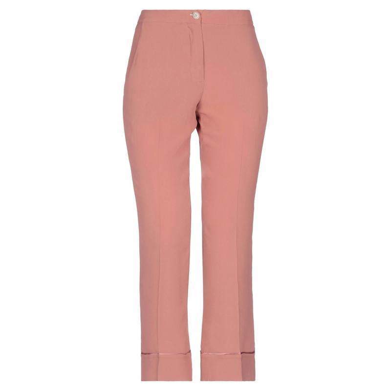 特価イラスト Semicouture テーパードパンツ レディースファッション ボトムス テーパードパンツ パステルピンク 割引オーダー Www Superavila Com