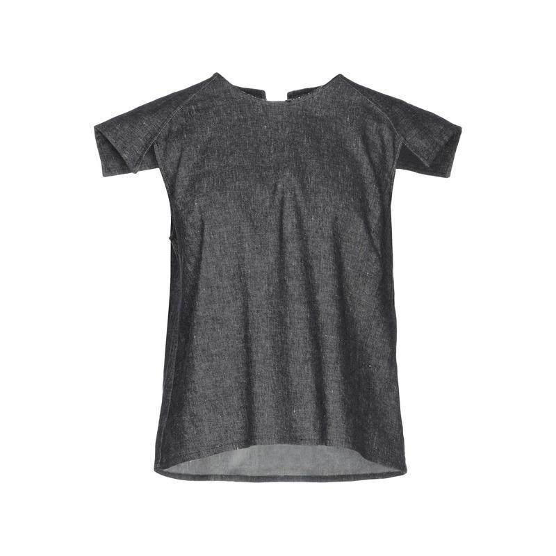 新品 レディースファッション ブラウス Clementini Isabella トップス スチールグレー 長袖 シャツ ブラウス 長袖 サイズ It 42