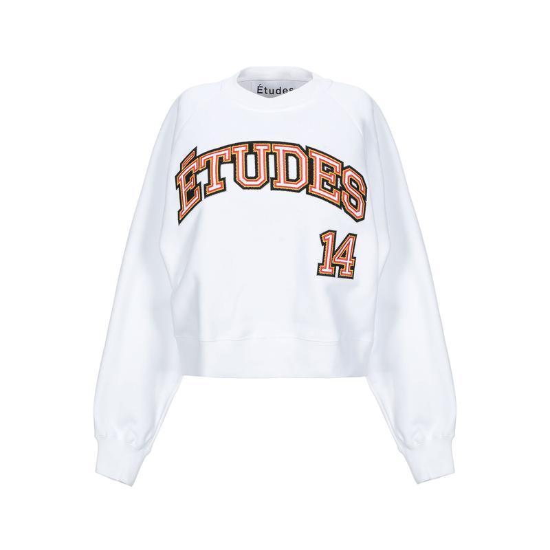 人気新品 Etude エチュード スウェット ホワイト ジャージ スウェットトップス ジャージ スウェット レディースファッション ジャージ スウェットトップス サイズ S