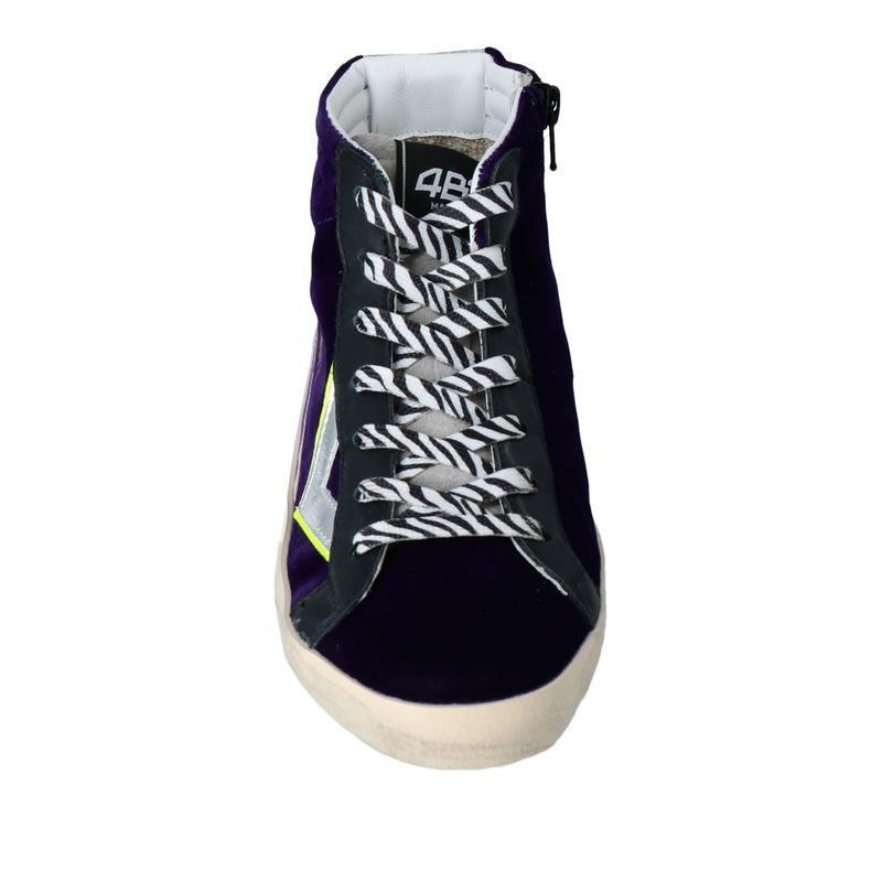 海外輸入 Quattrobarradodici スニーカー ダークパープル スニーカー レディースシューズ レディースファッション スニーカー サイズ Eu 36 Folliq4 Com