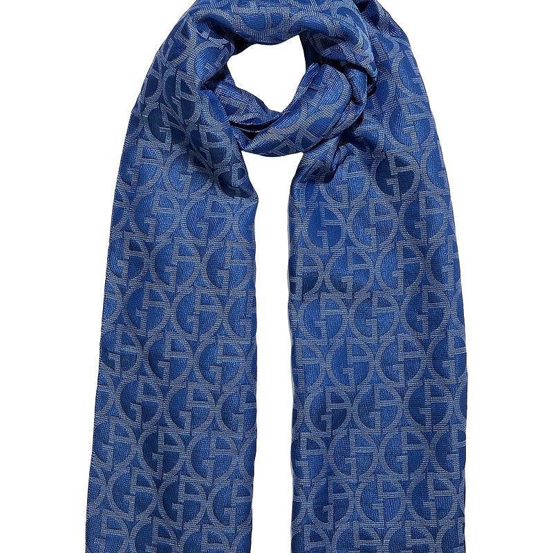 注目ブランド Giorgio Armani カラー マフラー メンズファッション 財布 ファッション小物 マフラー ブルー 激安単価で Zoetalentsolutions Com