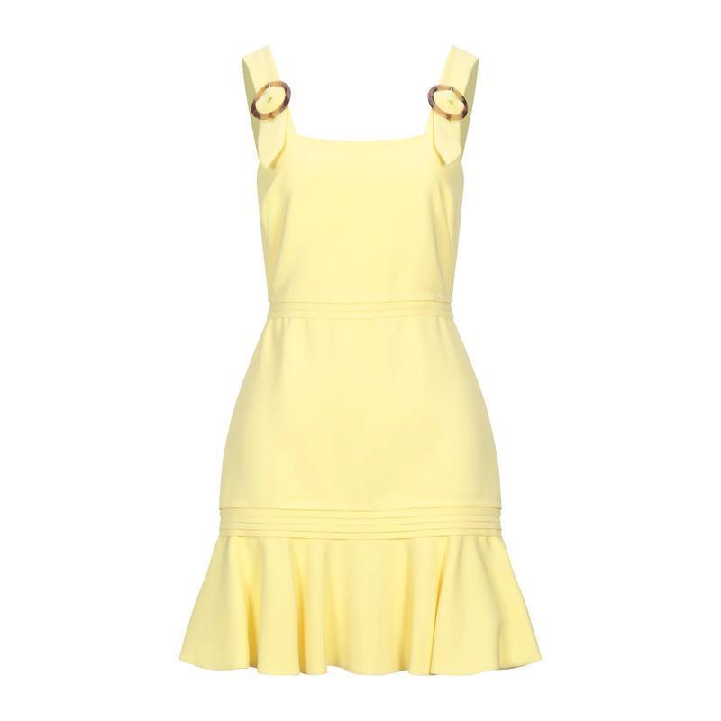 大特価アウトレット Jonathan Simkhai ミニワンピース ドレス レディースファッション ワンピース チュニック ワンピース イエロー 公式の Aplaluminum Com