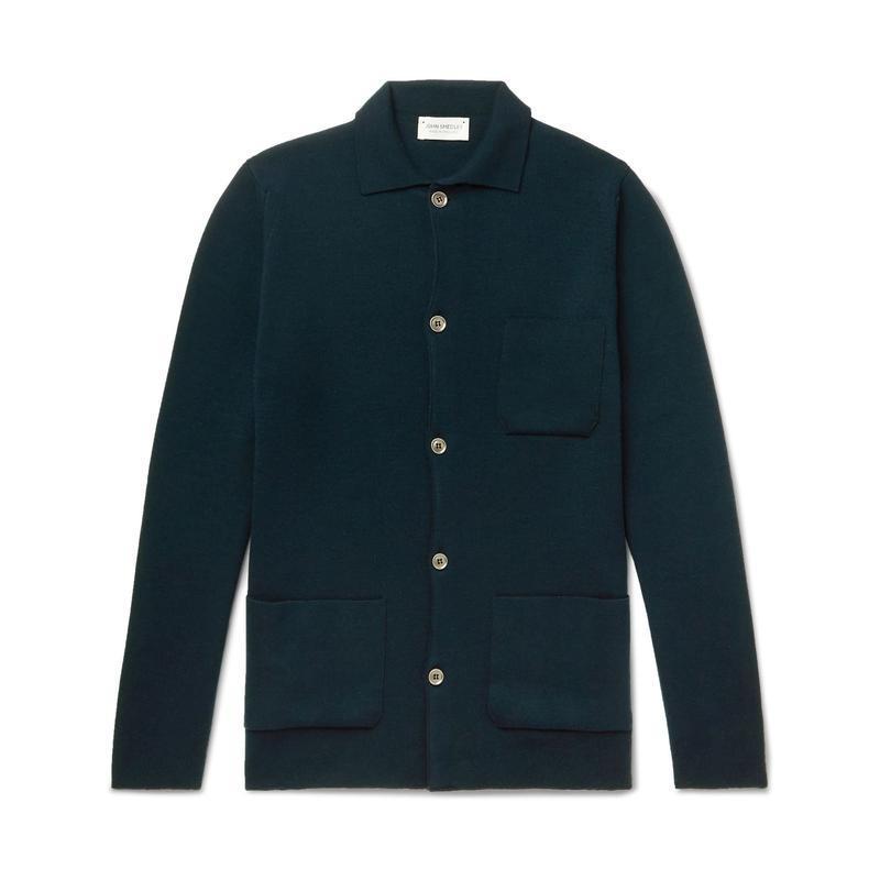 ファッション ダークブルー 796f6f78ig 1440 カーディガン John カーディガン 1440のjohn カーディガン メンズファッション トップス Smedley