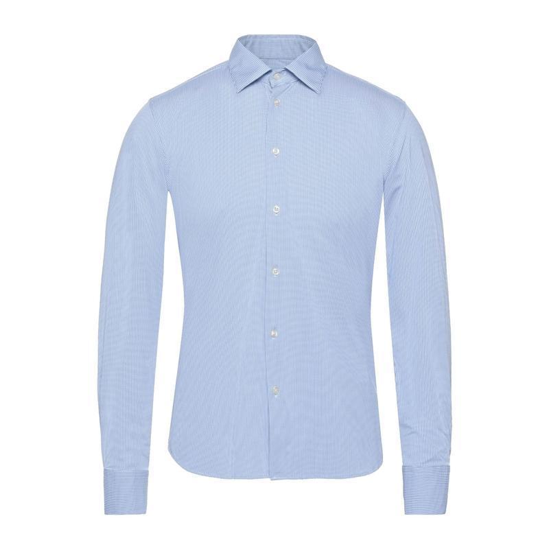 アール アール ディー RRD 柄入りシャツ  メンズファッション  トップス  シャツ、カジュアルシャツ  長袖 ブルー