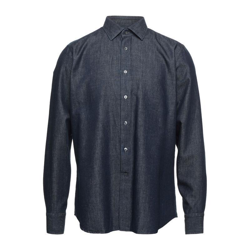 バグッタ Bagutta デニムシャツ メンズファッション トップス シャツ カジュアルシャツ 長袖 ブルー 796f6f78ll 1440 通販 Yahoo ショッピング