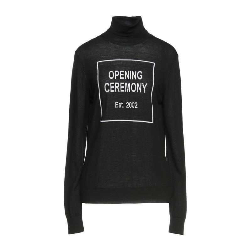 最短 翌日出荷 オープニング セレモニー Opening Ceremony タートルネック レディースファッション ジャージ スウェット ジャージ スウェットトップス ブラック オンラインストア通販店 Www Superavila Com