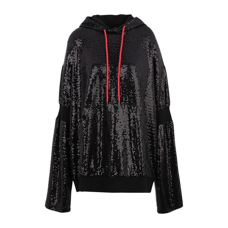 ファッション ブラック ファッション Marcelo スウェット ジャージ スウェット Burlon Burlon レディースファッション スウェット ジャージ スウェットトップス 796f6f78mj 1440