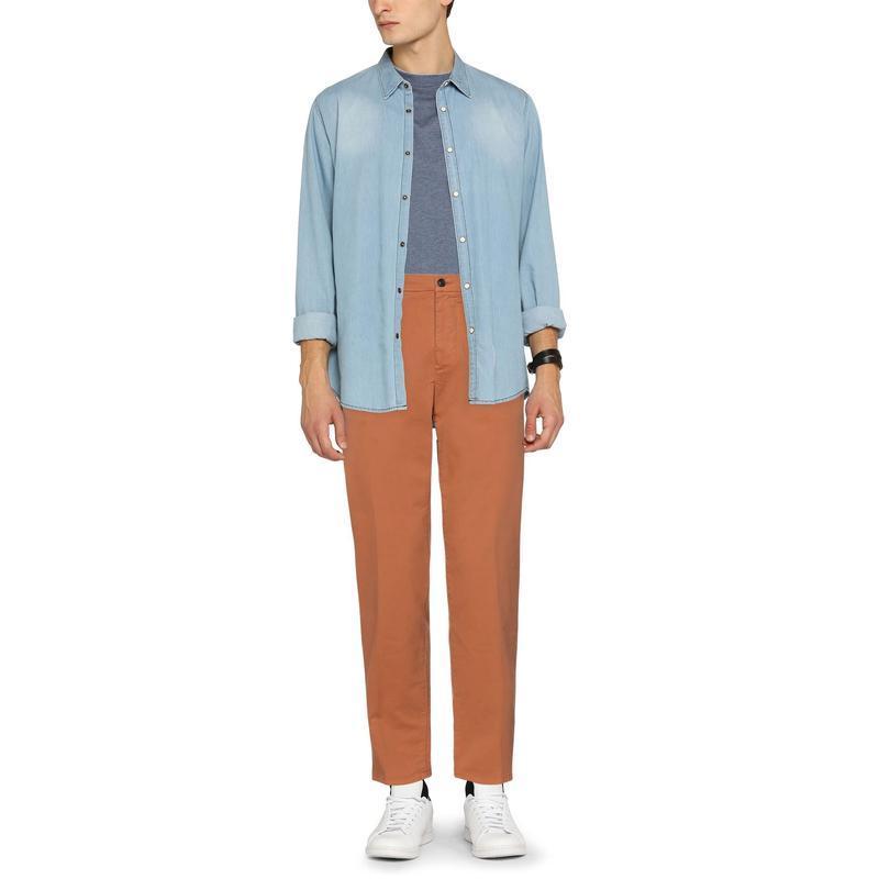 史上最も激安 アルテア Altea チノパンツ メンズファッション ボトムス パンツ チノパン 赤茶色 チノパンツ サイズ Eu L Proksi Si