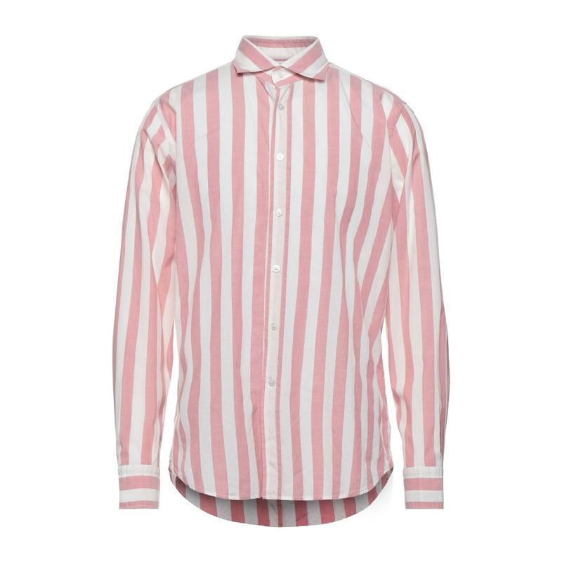 バグッタ Bagutta ストライプ柄シャツ メンズファッション トップス シャツ カジュアルシャツ 長袖 ピンク 796f6f78nc 1440 通販 Yahoo ショッピング
