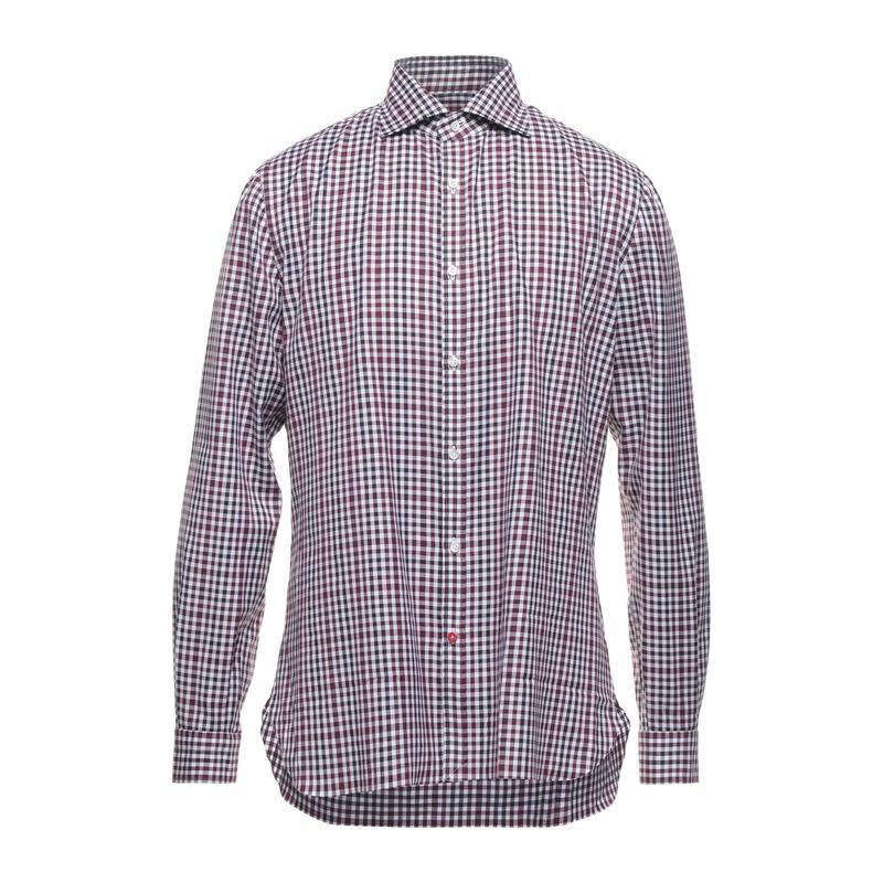 魅力の 全国一律 ディープパープル 長袖 シャツ カジュアルシャツ トップス メンズファッション チェック柄シャツ Isaia イザイア 送料無料キャンペーン実施中 シャツ カジュアルシャツ Www Rankinengineering Com