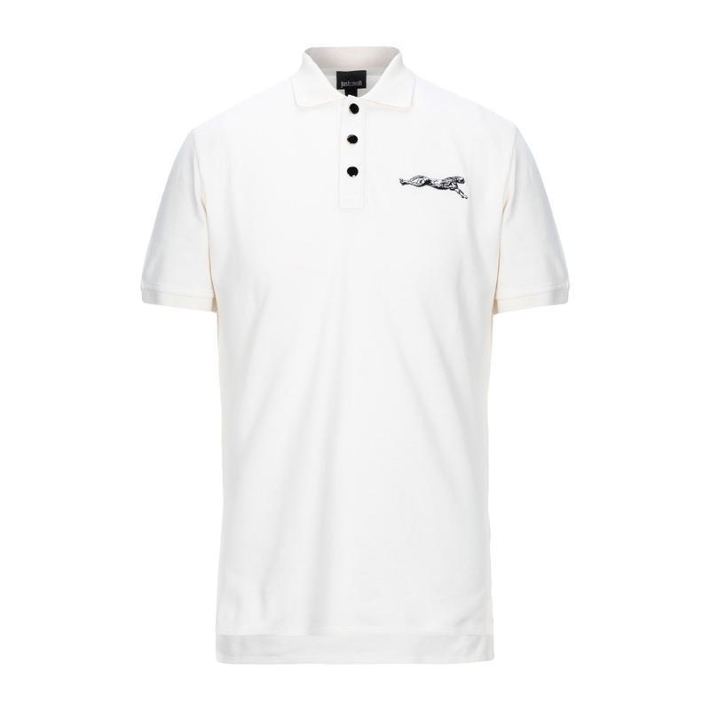 新春福袋21 全国一律 ホワイト ポロシャツ トップス メンズファッション ポロシャツ Cavalli Just ジャストカヴァリ 送料無料キャンペーン実施中 トップス Cats Pilates Com