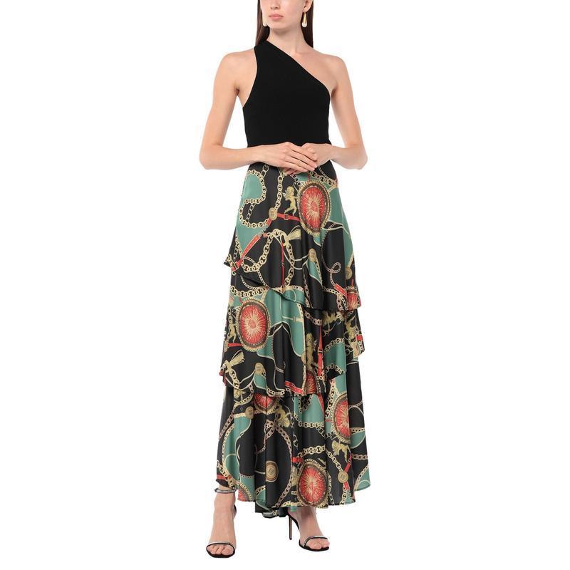 上品な ロングスカート Santucci Gil 送料無料キャンペーン実施中 全国一律 レディースファッション ライトグリーン ロング マキシ丈スカート スカート ボトムス スカート