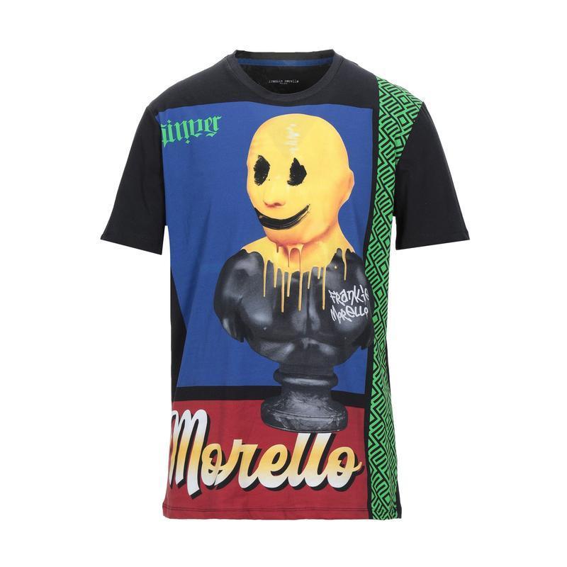 最初の  Tシャツ、カットソー  トップス  メンズファッション  Ｔシャツ Morello Frankie フランキーモレロ  ブラック 半袖 半袖