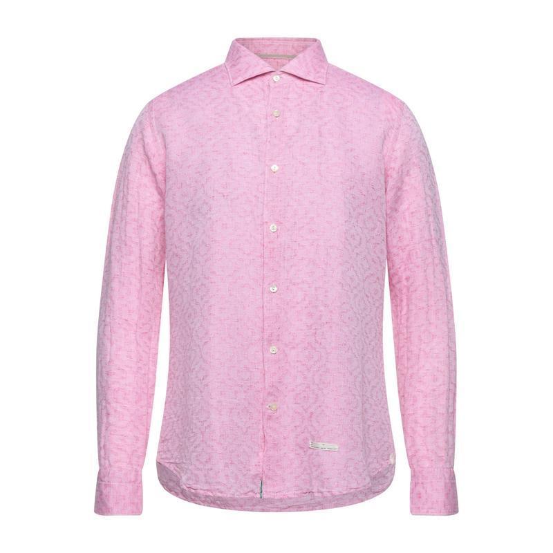 22年レディースファッション福袋 メンズファッション 無地シャツ 954 Mattei Tintoria ピンク 長袖 シャツ カジュアルシャツ トップス 長袖 サイズ 42 Michiganestateplanning Com