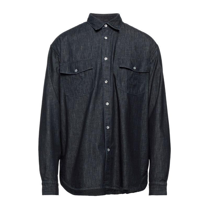 バグッタ Bagutta デニムシャツ メンズファッション トップス シャツ カジュアルシャツ 長袖 ブルー 796f6f78qe 1440 通販 Yahoo ショッピング