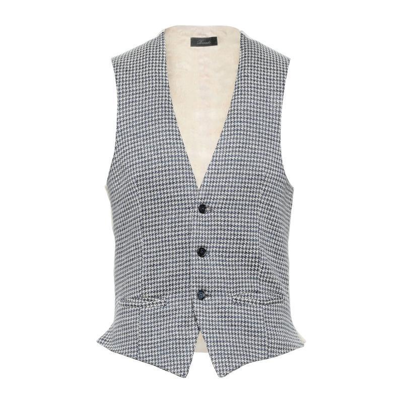 有名な高級ブランド ジレ Brando ブルー 前開き ベスト ジレ トップス メンズファッション 前開き サイズ It 50 Raffles Mn