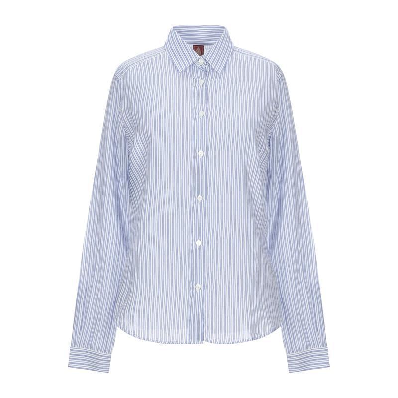 ホットセール ストライプ柄シャツ Dondup ドンダップ レディースファッション ブルー 長袖 シャツ ブラウス トップス 長袖 サイズ It 40 Panero Shop