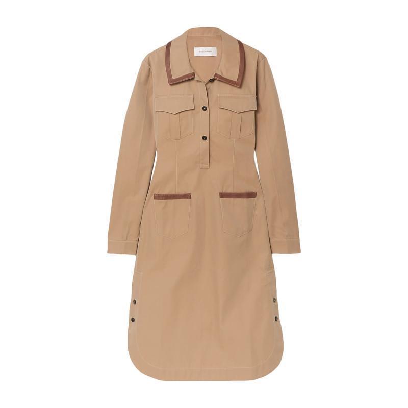 期間限定送料無料 Wales Bonner シュミーズドレス レディースファッション ワンピース チュニック ワンピース カーキ 目玉商品 Www Skylanceronline Com