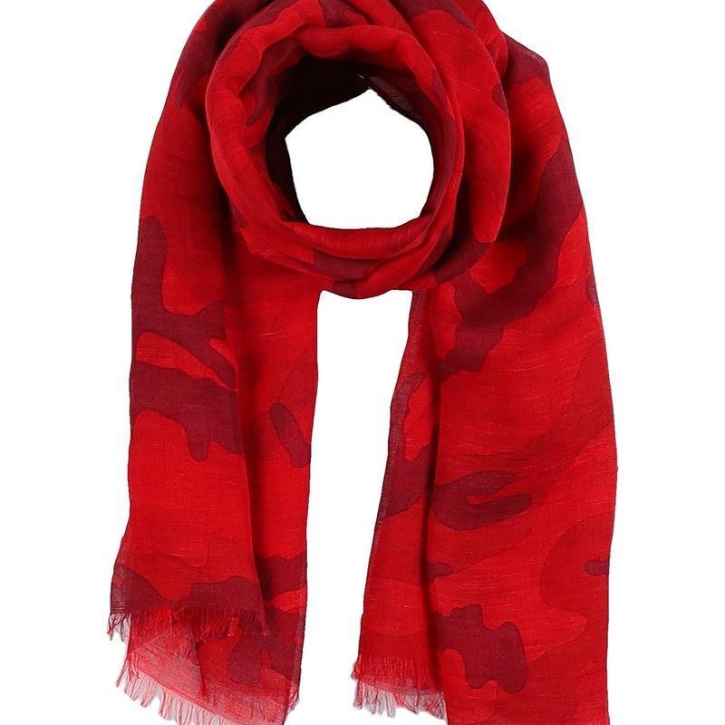 代引き手数料無料 Valentino Garavani カラー マフラー メンズファッション 財布 ファッション小物 マフラー レッド 上質で快適 Zoetalentsolutions Com