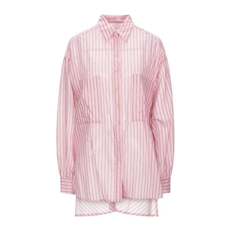 全国一律 送料無料キャンペーン実施中 8pm エイトピーエム ストライプ柄シャツ レディースファッション トップス シャツ ブラウス 長袖 ピンク Fornutrifertilizantes Com Br
