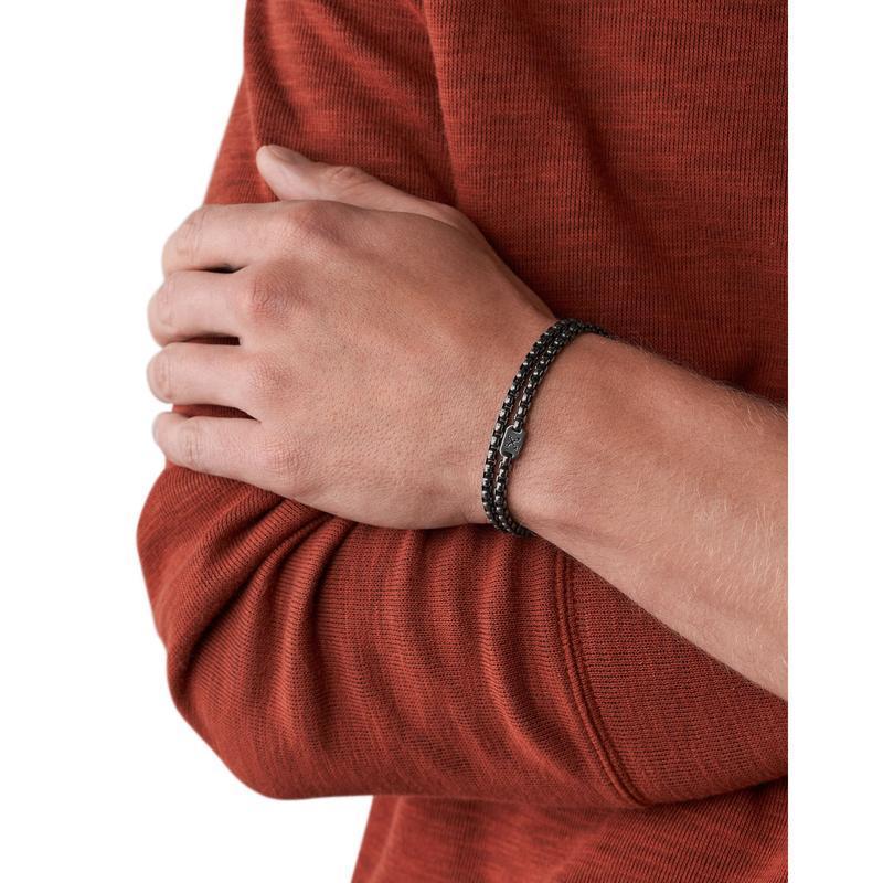 特別訳あり特価 ブレスレット Fossil フォッシル 鉛色 ブレスレット メンズアクセサリー 腕時計 アクセサリー ブレスレット サイズ Onesize Binghamtonhots Com