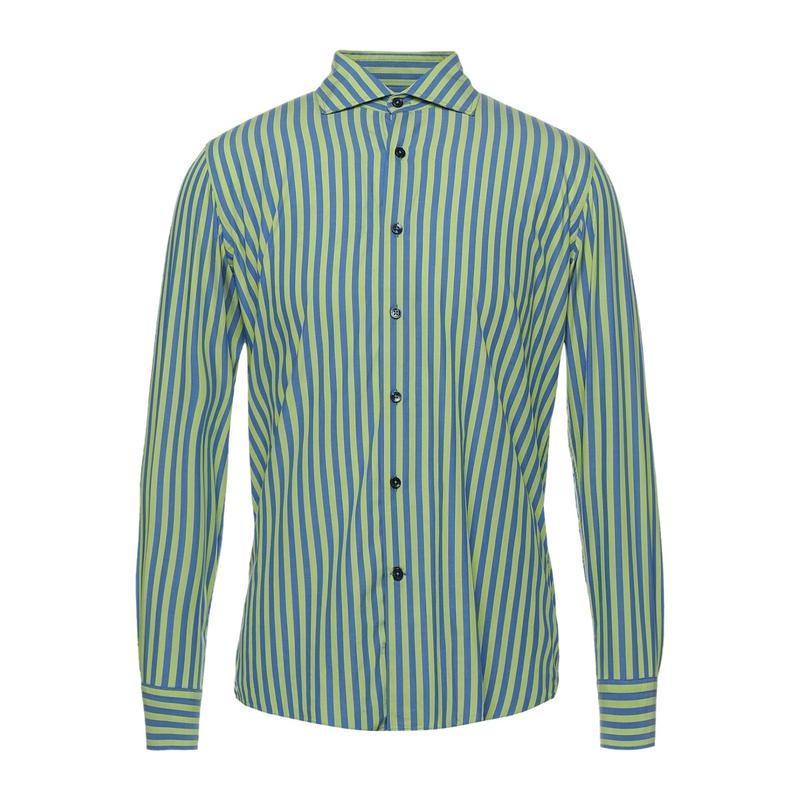 超特価セール Togati ストライプ柄シャツ メンズファッション トップス シャツ カジュアルシャツ 長袖 ライトグリーン 数量限定 Istx Edu Ec