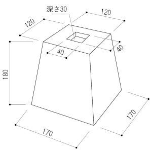 束石（サビ） 御影石 本磨き 4寸 1号 : 148KING - 通販 - Yahoo