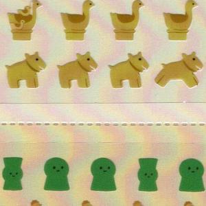 カミオジャパン ダンシングプチシール いろんなはにわ : シールプラザ