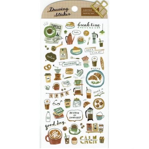 国内外の人気 ドローイングステッカー コーヒー シール Www We Job Com