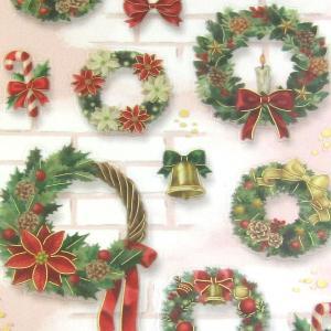 ウィンターセレクション クリスマスリース : シールプラザ 14Colors