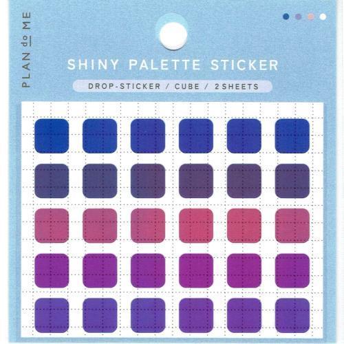 SHINY PALETTE STICKER　ドロップステッカーＣｕｂｅ｜14colorsys｜02