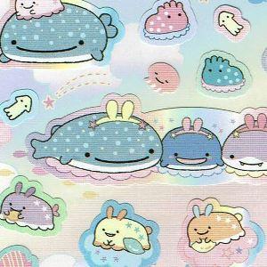 じんべえさんシール じんべえさんとうみうさぎ１ Se シールプラザ 14colorsヤフー店 通販 Yahoo ショッピング