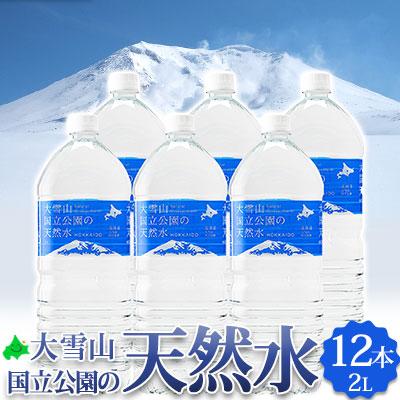 大雪山国立公園の天然水 2リットル 12本（6本入り2箱） 北海道