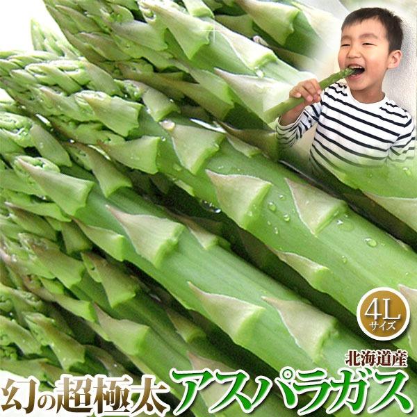 予約販売】幻の超極太4L グリーンアスパラガス 4Lサイズ 1kg 北海道産