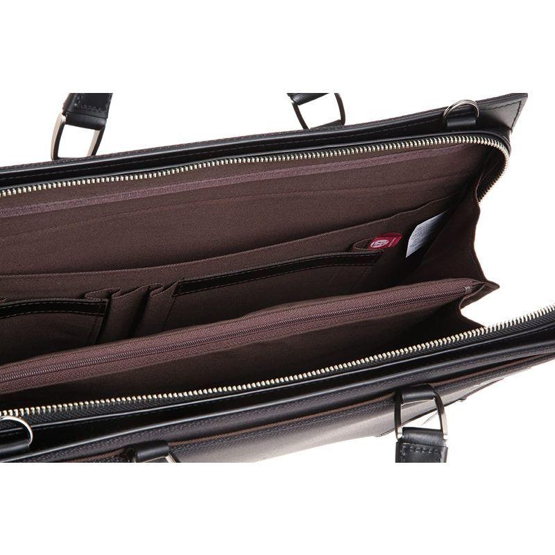 アイエスプラス ビジネスバッグ 革手2本手ハンドル39ｃｍ(PC収納可) 日本製 ブラック ビジネスバッグ 革手2本手ハンドル39ｃｍ PC収納可 日本製 ブラック