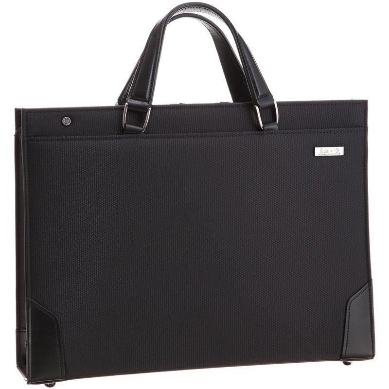 アイエスプラス ビジネスバッグ 革手2本手ハンドル39ｃｍ(PC収納可) 日本製 ブラック ビジネスバッグ 革手2本手ハンドル39ｃｍ PC収納可 日本製 ブラック