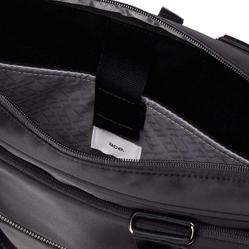 エースジーン ビジネスバッグ 15インチPC収納 B4 軽量 ボトルホルダー搭載 スリブライト No.62524 メンズ ブラック ビジネスバッグ 15インチPC収納 B4 軽量 ボトルホルダー搭載 スリブライト No メンズ ブラック