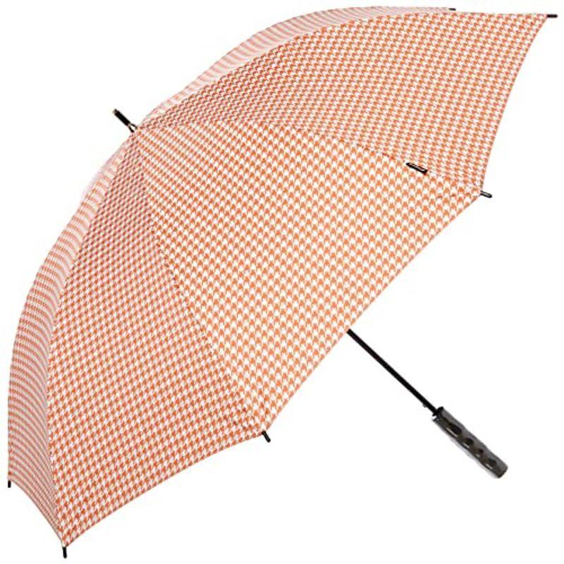 キャスコ(Kasco) ゴルフ傘 Kasco 千鳥柄晴雨兼用ワンタッチ日傘 SBU-028 ホワイト/オレンジ 重量:300g(10814円)
