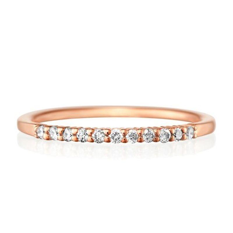 4℃ (ヨンドシー) ダイヤモンドK10ピンクゴールド（PG)リング 日本