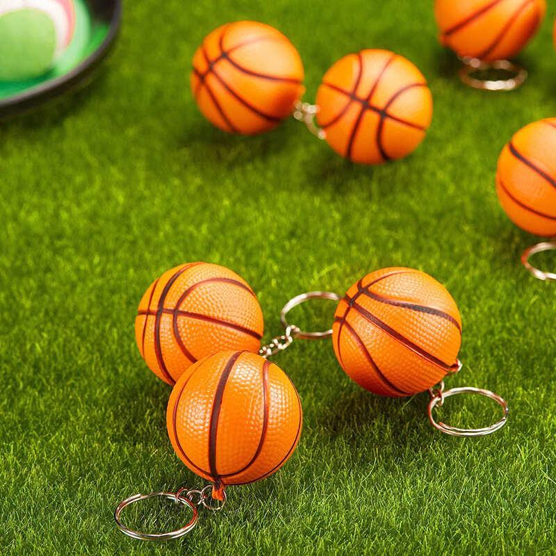 バスケットボールキーホルダー 100個セット オレンジカラー|スポーツ記念品・イベント景品・装飾用_1