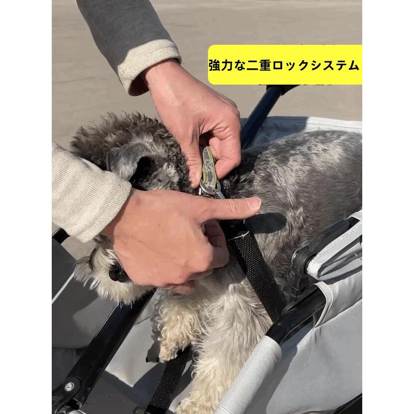 小型犬用ペットカート 折りたたみ式 軽量コンパクト ラバーキャスター