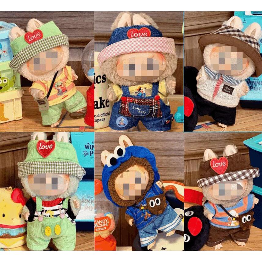 LABUBU ラププ 専用 手作り ぬいぐるみ服 着せ替え ワンピース セット