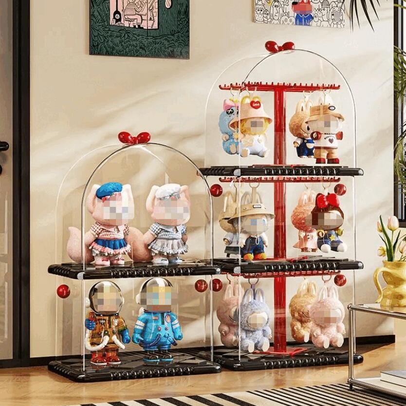 POPMART LABUBU専用 透明収納ケース 防塵 15cm 17cm対応 フィギュア