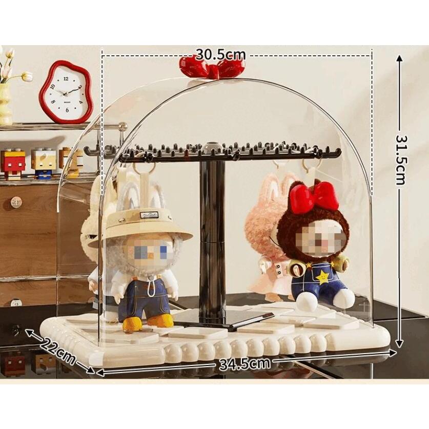 POPMART LABUBU専用 透明収納ケース 防塵 15cm 17cm対応 フィギュア