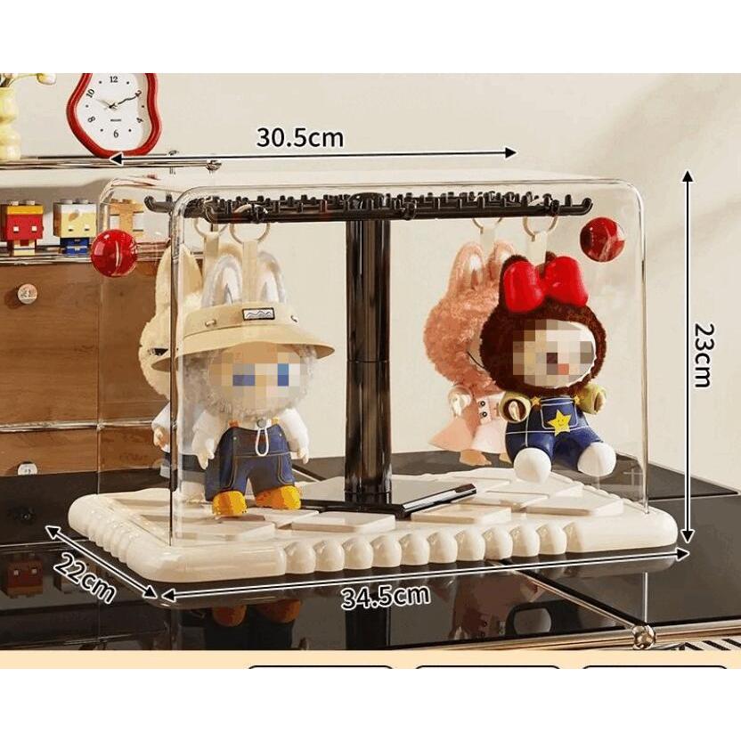 POPMART LABUBU専用 透明収納ケース 防塵 15cm 17cm対応 フィギュア