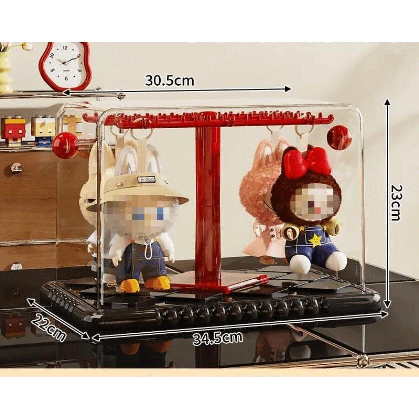 POPMART LABUBU専用 透明収納ケース 防塵 15cm 17cm対応 フィギュア