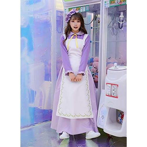 美女と野獣 ポット夫人コスプレ衣装 メイドワンピースドレス 長袖 